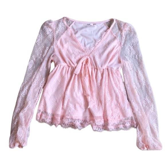 Miami Francescas's Collection Pink Lacy blouse - Picture 1 of 2